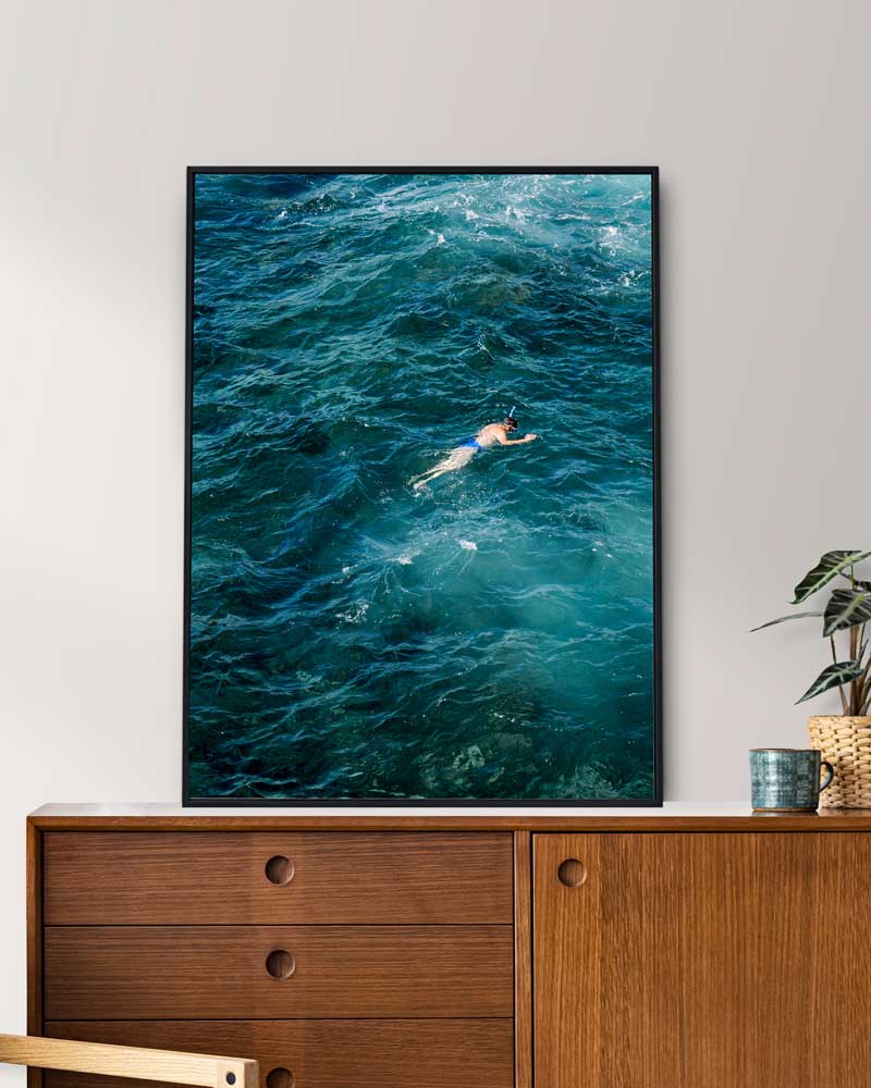 Schwimmer im Meer